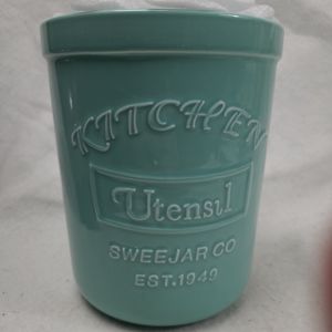 Sweejar co. Turquoise Kitchen Utensil jar. Brand new